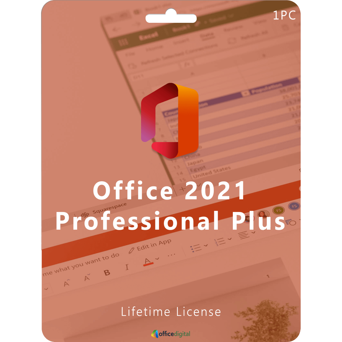 Office 2021 Professional Plus Bind (1PC) License Office Digital