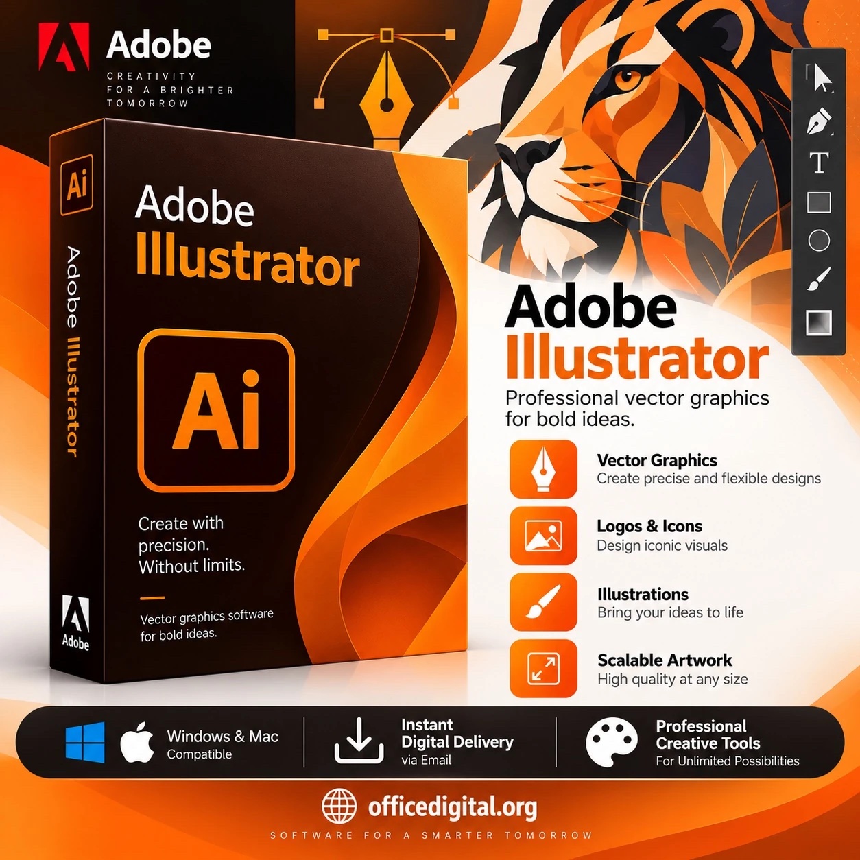 Adobe Illustrator Single App: 12-Month Subscription