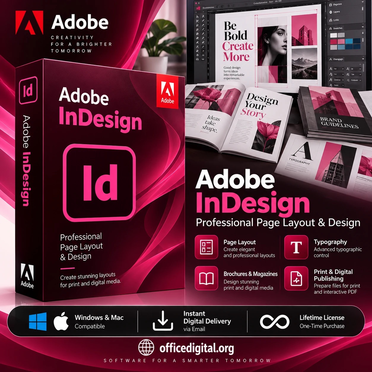 Adobe InDesign Single App: 12-Month Subscription
