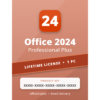 Office 2024 Professional Plus 1PC license key card